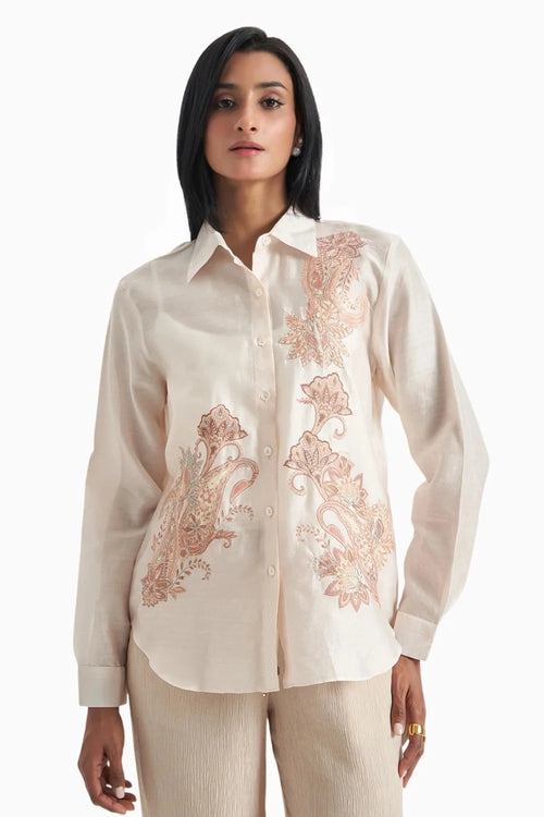 Rose Dune Paisley Shirt