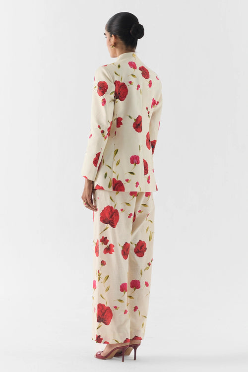 Sisley Rose Blazer And Pants Set