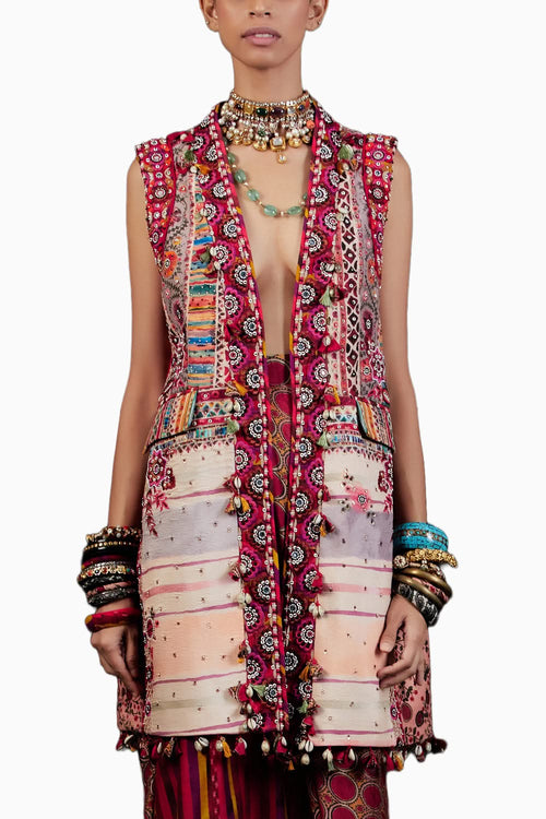 Multi Ruhi Sleeveless Jacket