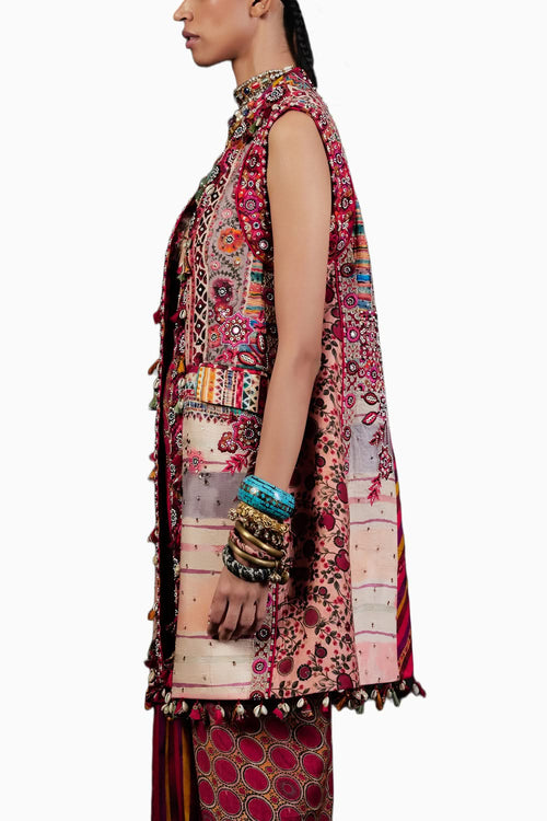Multi Ruhi Sleeveless Jacket