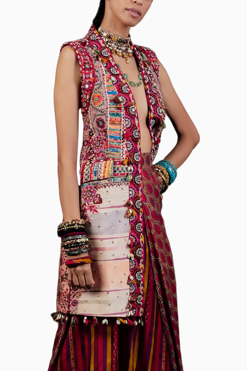 Multi Ruhi Sleeveless Jacket
