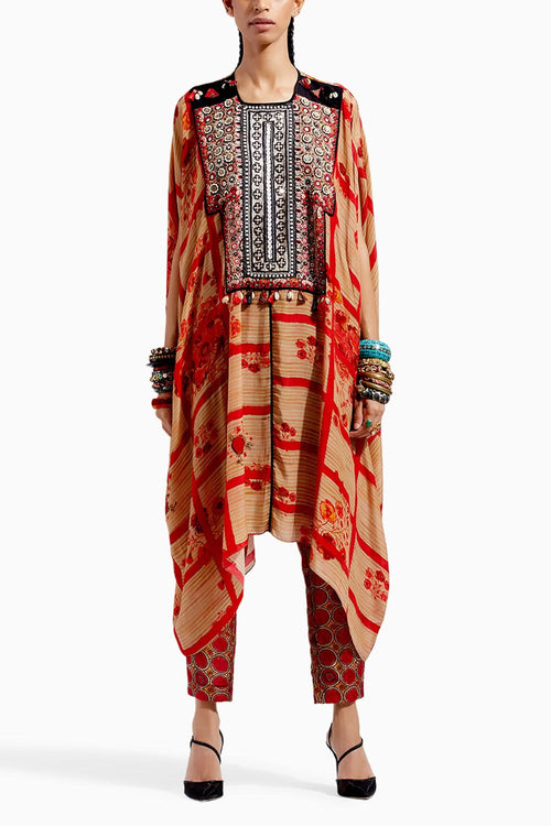 Multi Ritu Kaftan Tunic Set