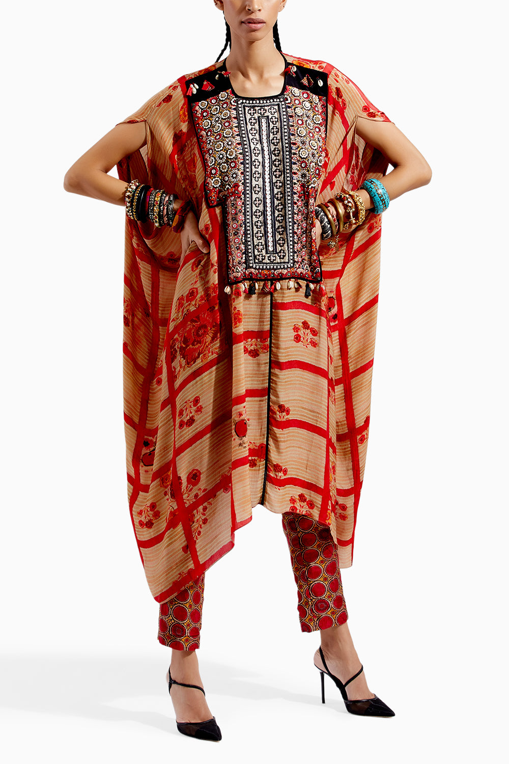 Multi Ritu Kaftan Tunic Set