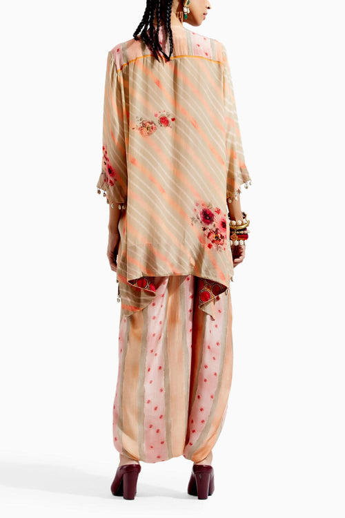 Peach Mitra Short Kurta Set