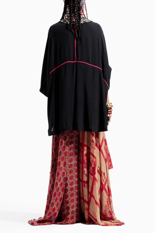 Surmai Mandala Embroidered Collar Shirt