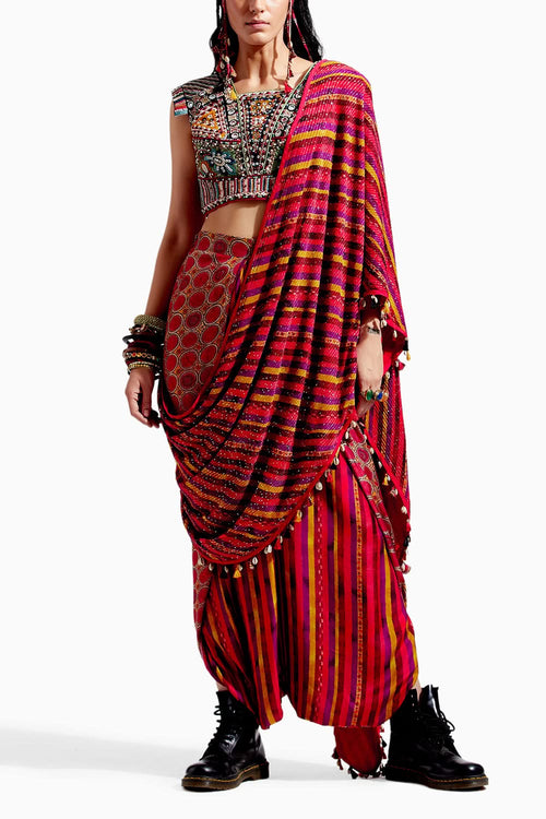 Sindoor Sadhavi Drape Saree