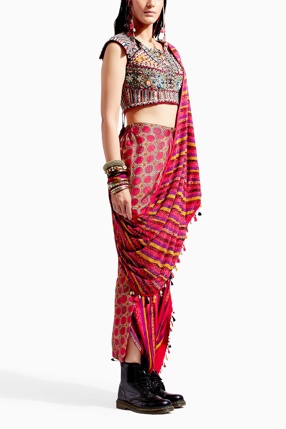 Sindoor Sadhavi Drape Saree