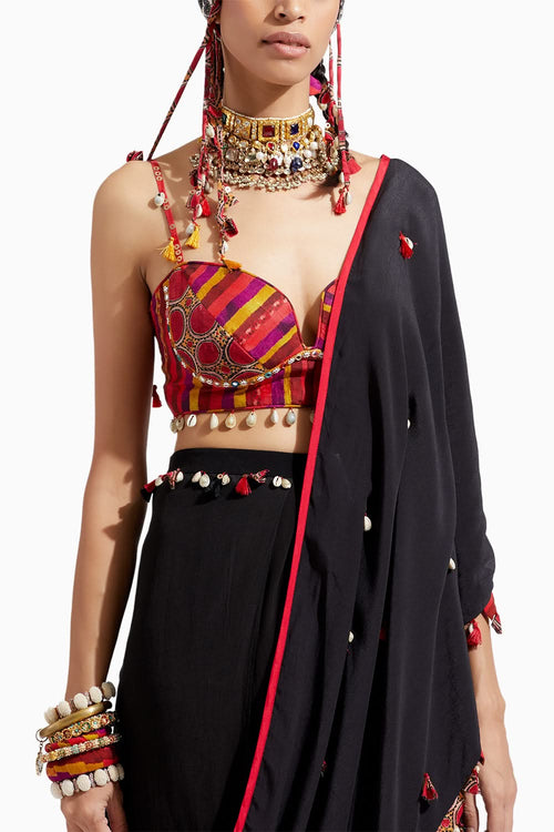 Surmai Sadhavi Drape Saree