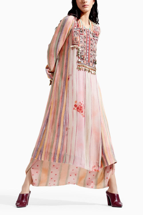 Peach Rudra Kurta Set
