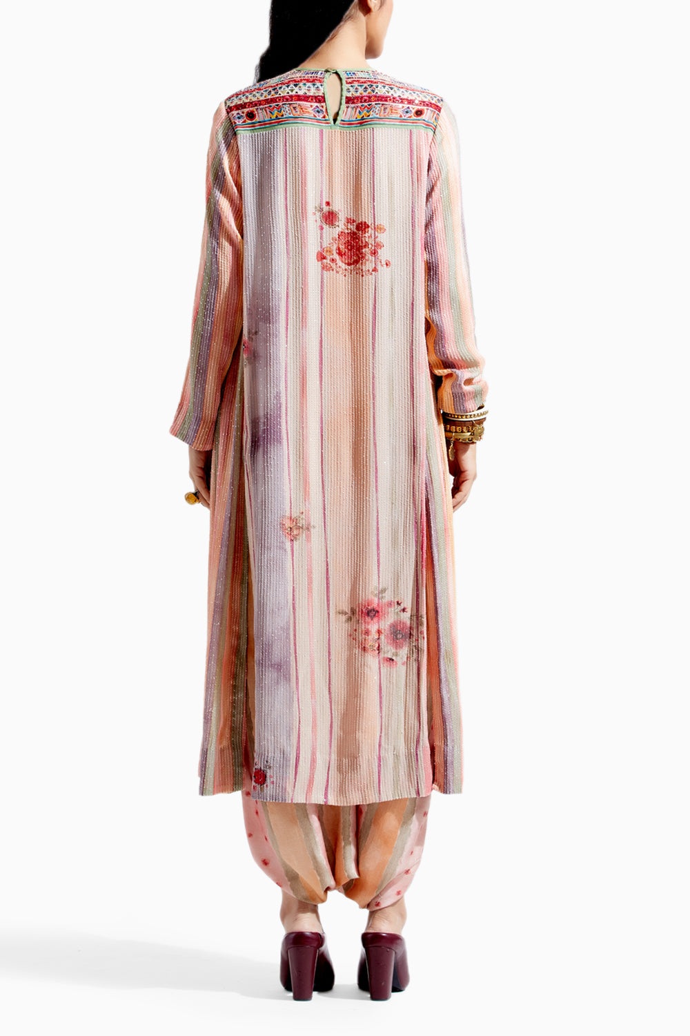 Peach Rudra Kurta Set