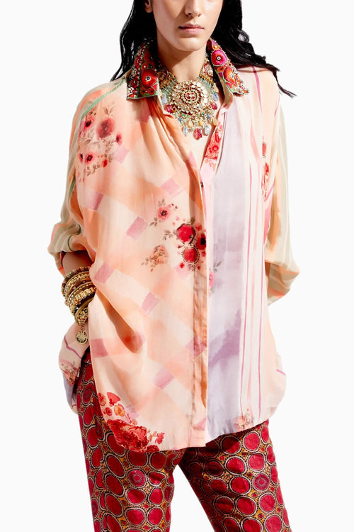 Peach Mandala Shirt