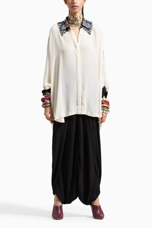 Mogra Resham Thread Mandala Shirt