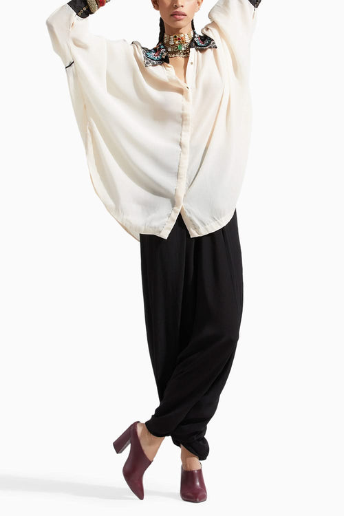 Mogra Resham Thread Mandala Shirt