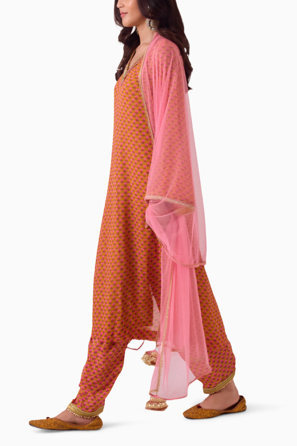 Haldi & Mithai Pink Kurta Set