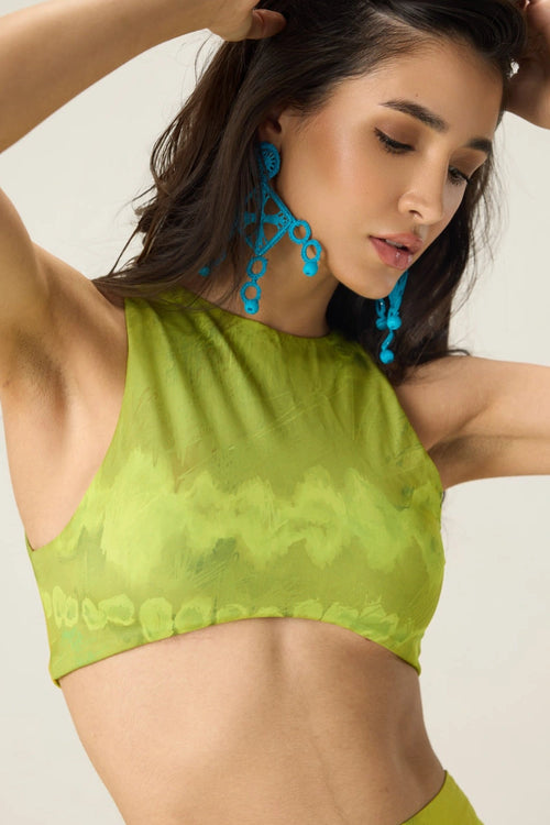 Lime Green Jamie Blouse With Lainey Skirt