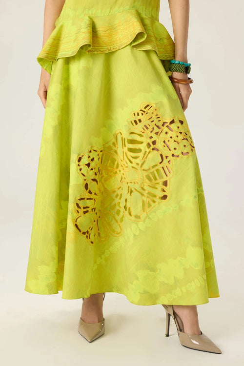 Lime Green Lainey Skirt