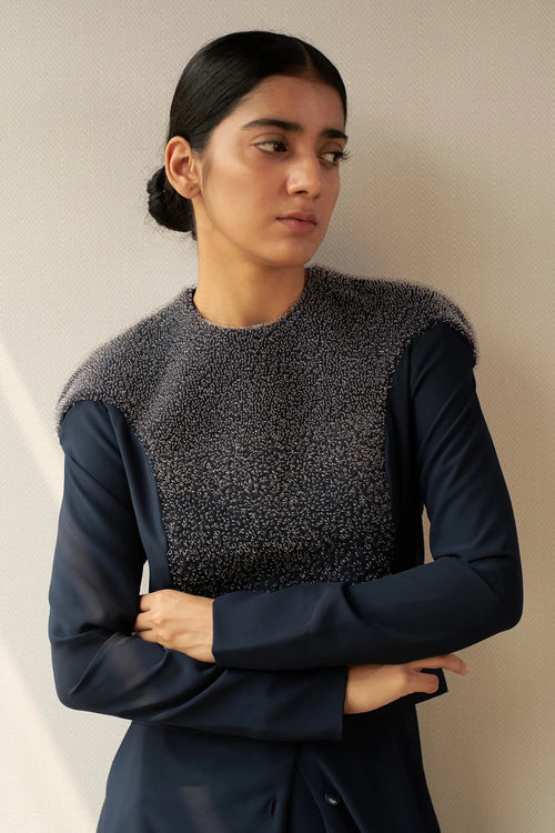 Armour Top with Front Buttoned Up Trouser