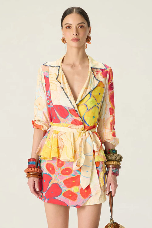 Multi Lydia Blouse With Cinora Skort