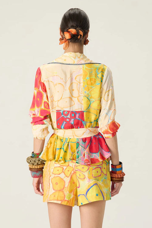 Multi Lydia Blouse With Cinora Skort