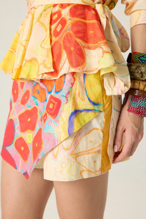 Multi Lydia Blouse With Cinora Skort