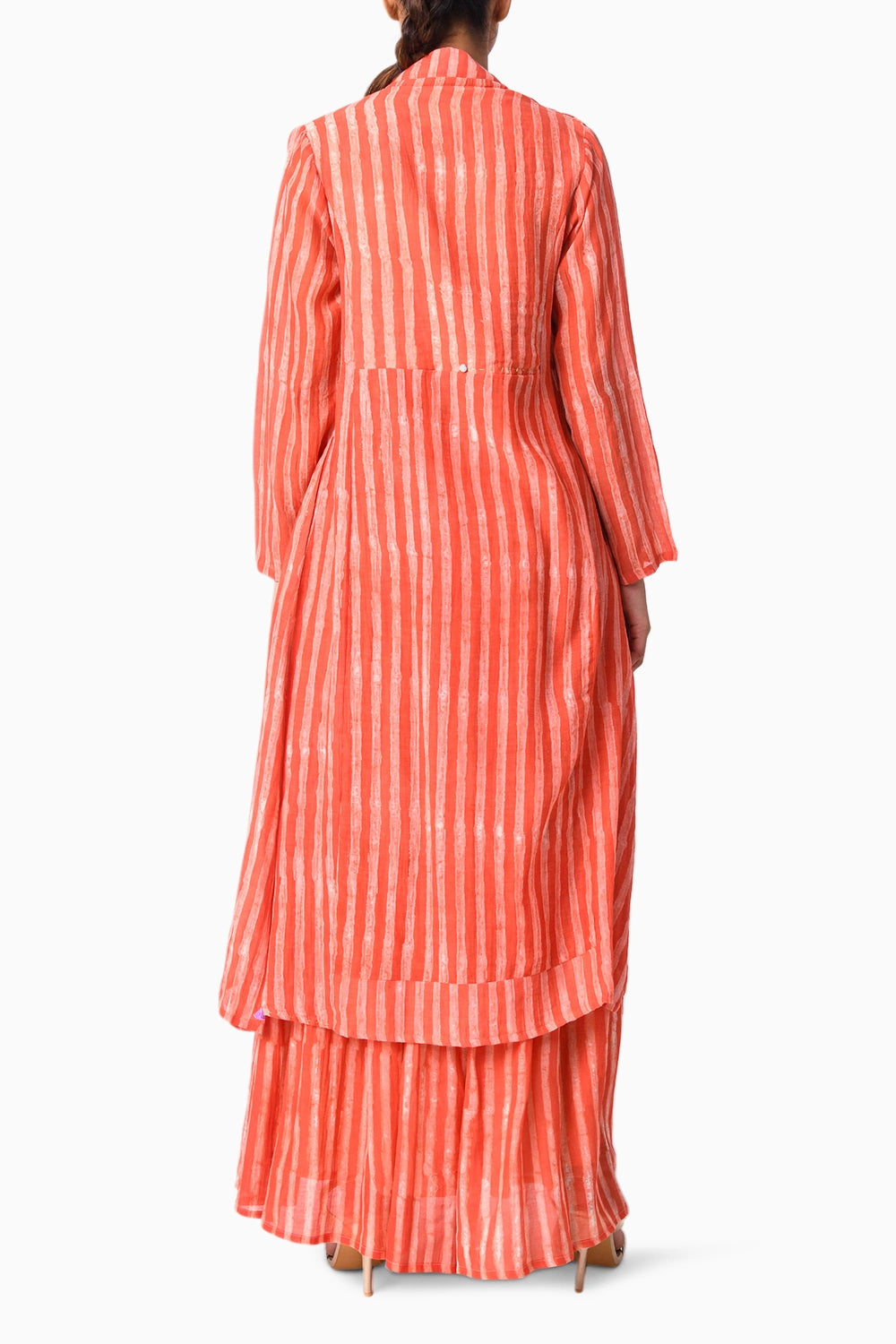 Wrap Tie Coral Shima Tama Co-ord