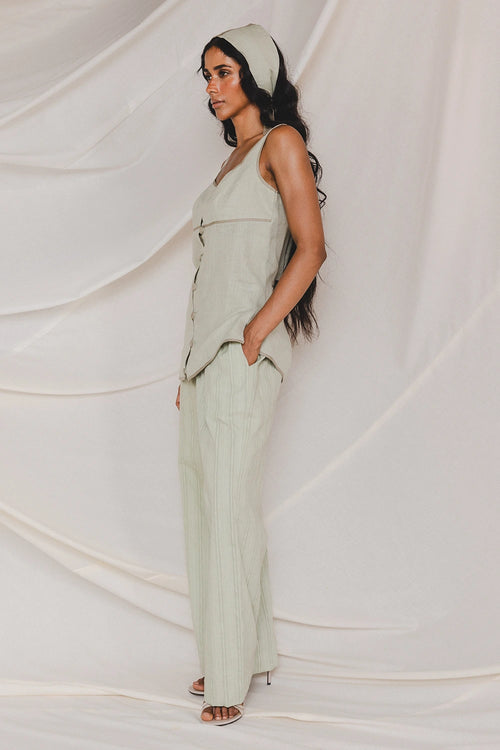 Maria Sage Green with Mint Green Co-ord Set