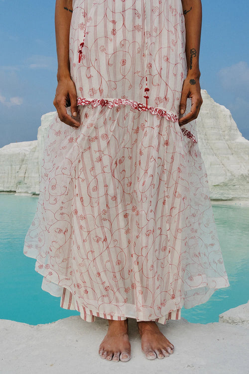 Ei Mon Organza Tier Dress