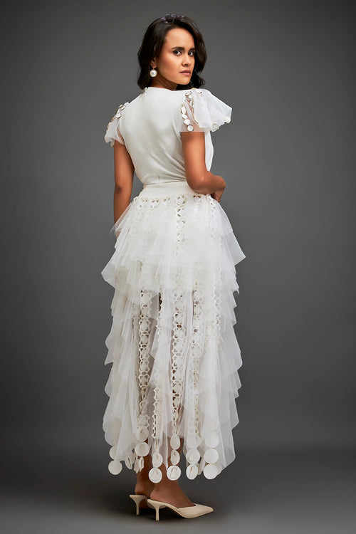 White Metallic Muse Drama Set