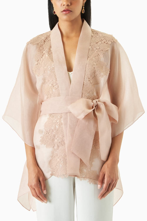 Pink Amara Cape Top