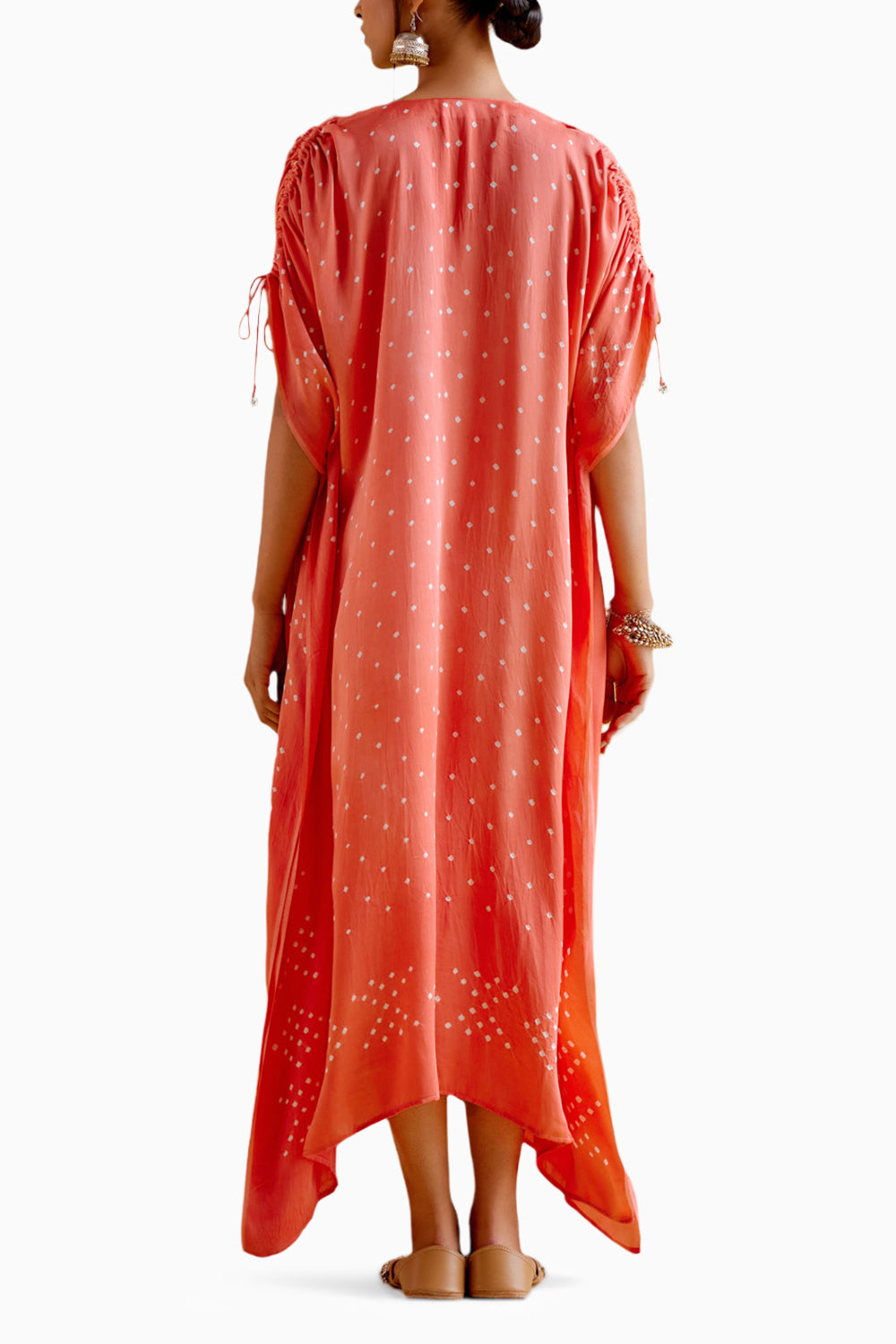 Dakshayani Peach Orange Kaftan