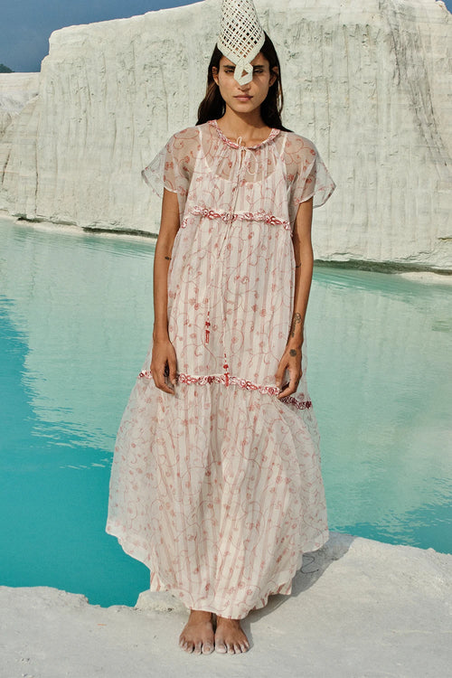 Ei Mon Organza Tier Dress