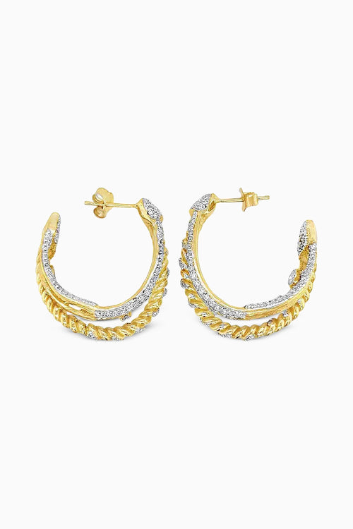 Twisted Glam Hoops