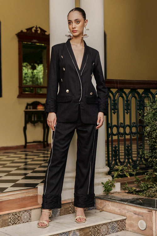 Monochrome Blazer Set