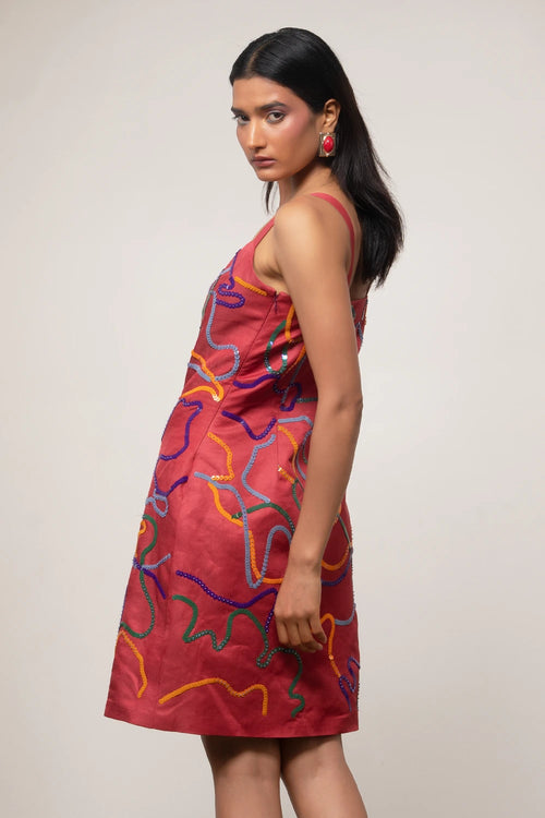 Sena Embroidered Dress