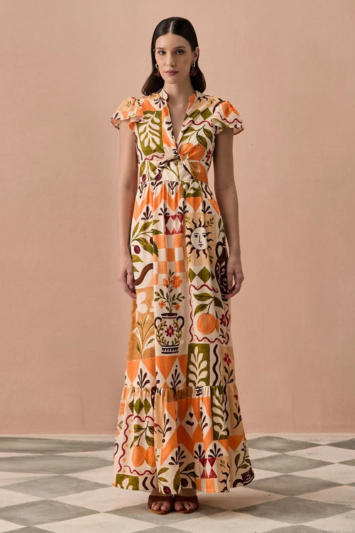 Terracotta Frida Maxi Dress