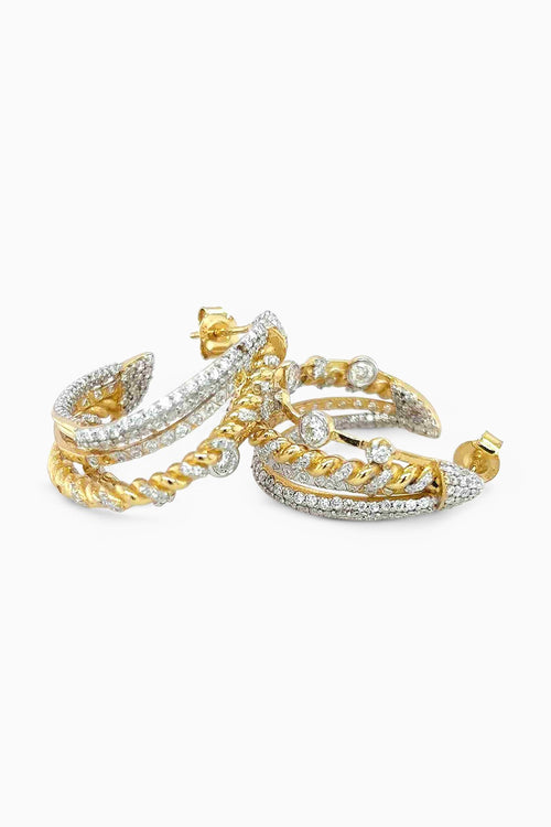 Twisted Glam Hoops