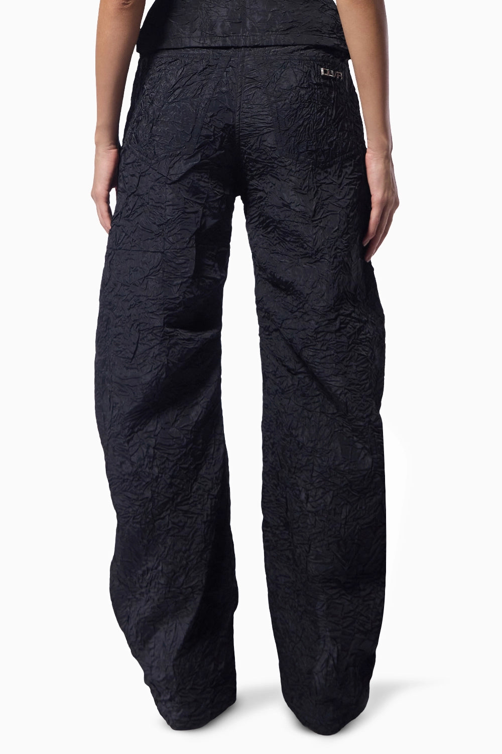 Charcoal Crushed D-Cut Pants