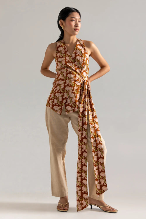 Kamal Backless Tie up Top