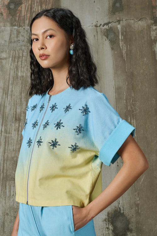 Soft Horizon Kimono Top