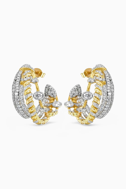 Twisted Glam Hoops