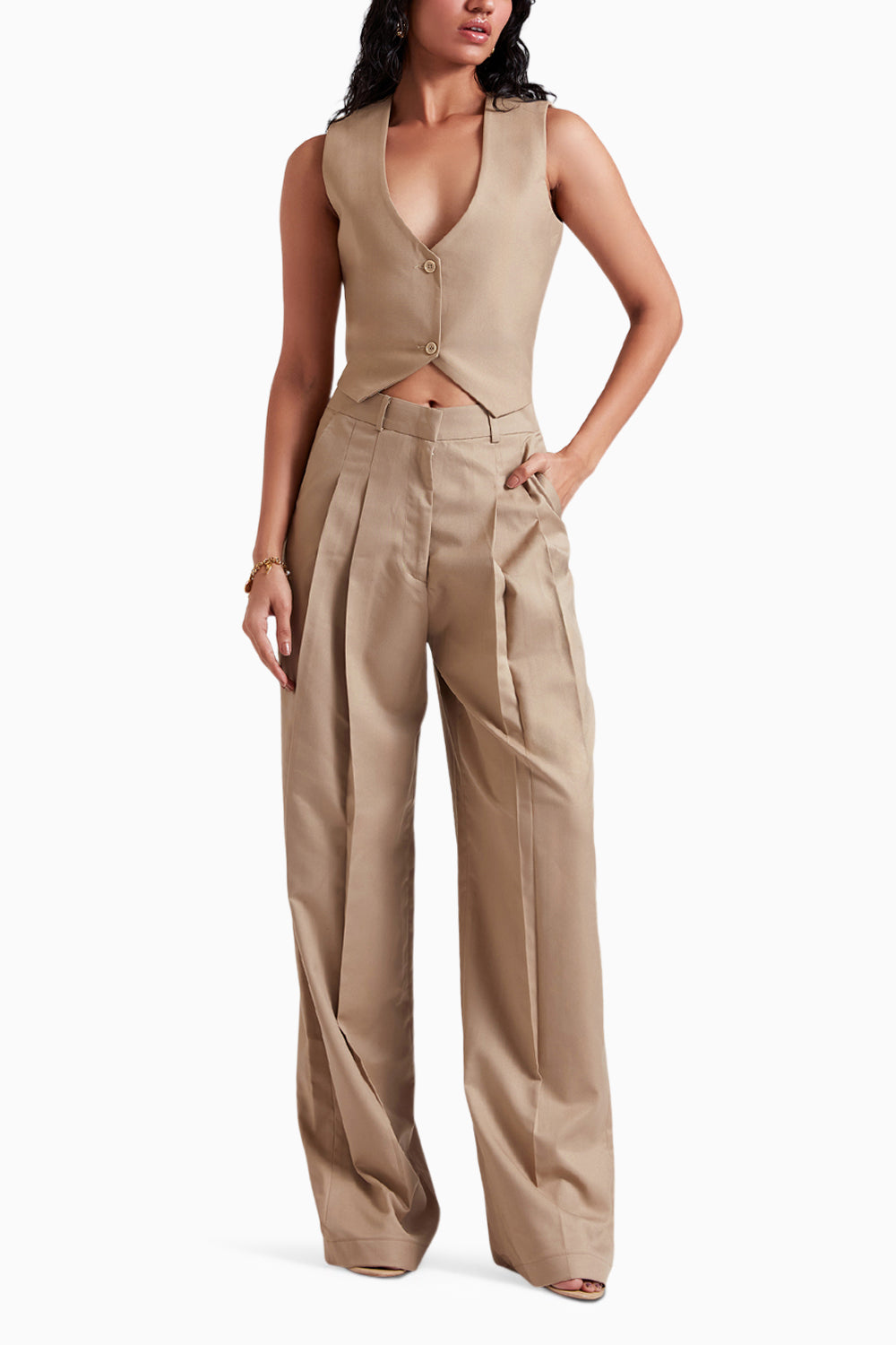 Lydia Desert Tan Co-Ord Set