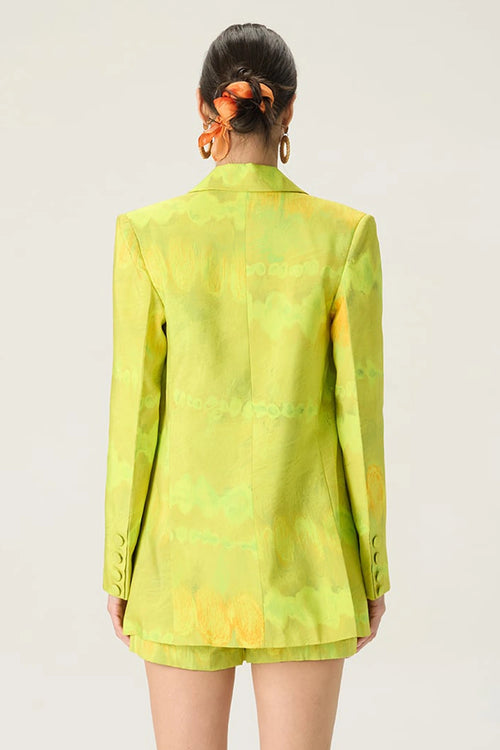 Lime Green Jamie Blouse With Rebekkah Blazer And Sia Skort