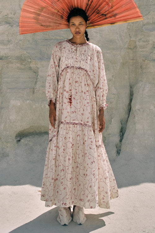 Min Maw Chanderi Tier Dress