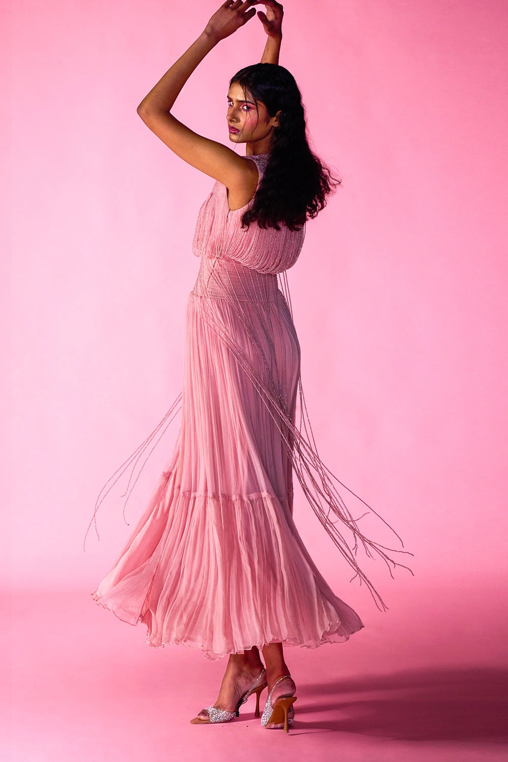 Amy In Pink Gown