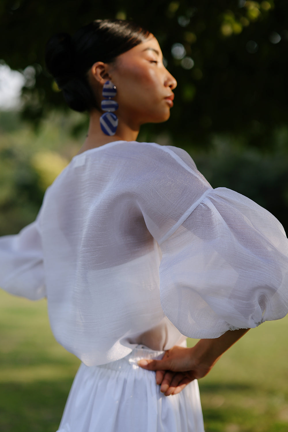 Raya Top With Petal Play Skirt