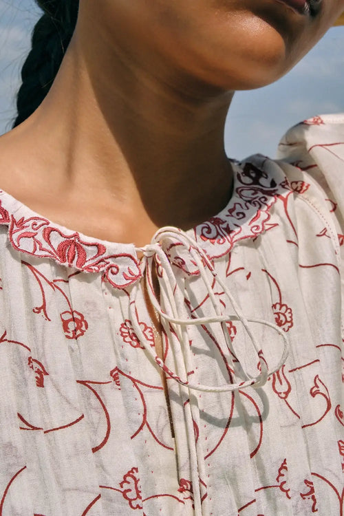 Min Maw Chanderi Tier Dress