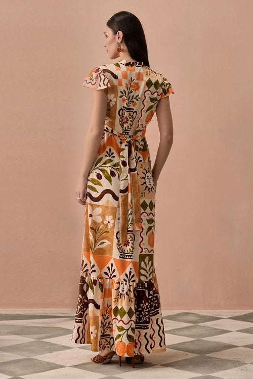 Terracotta Frida Maxi Dress
