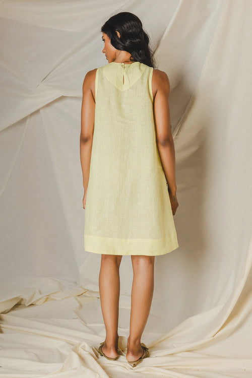 Masie Yellow Circle Dress