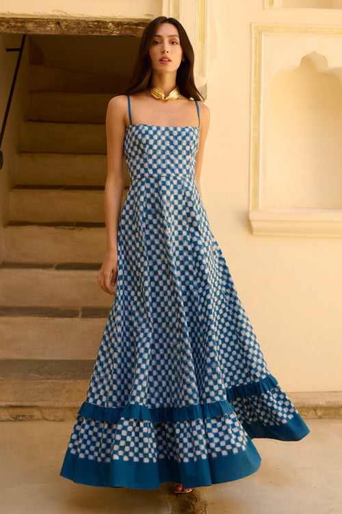 Blue Checkmate Dress