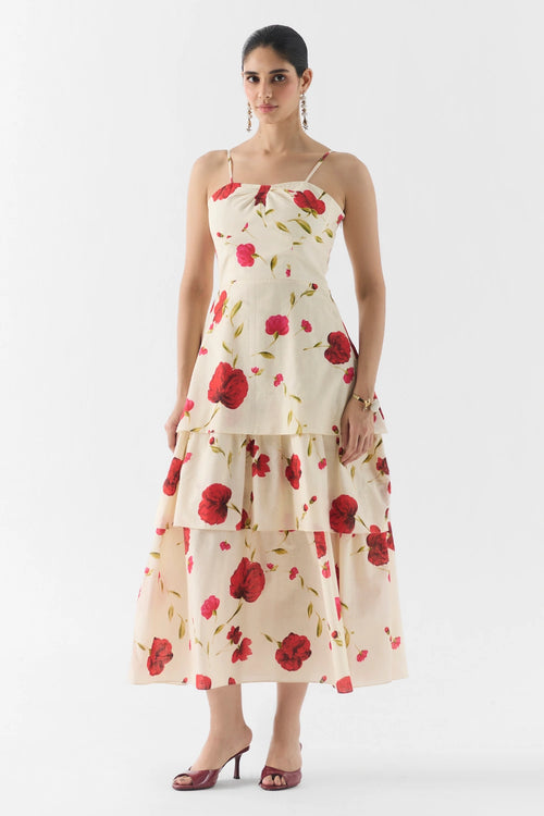 Sisley Rose Bustier Dress